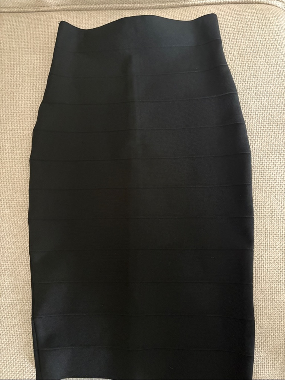 Forever 21 Black Bandage Pencil Skirt